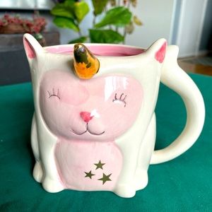 Cute cat large mug stay meow-gical